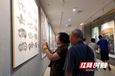 翰墨禮贊百年征程，“畫說邵陽”雙展華彩啟幕